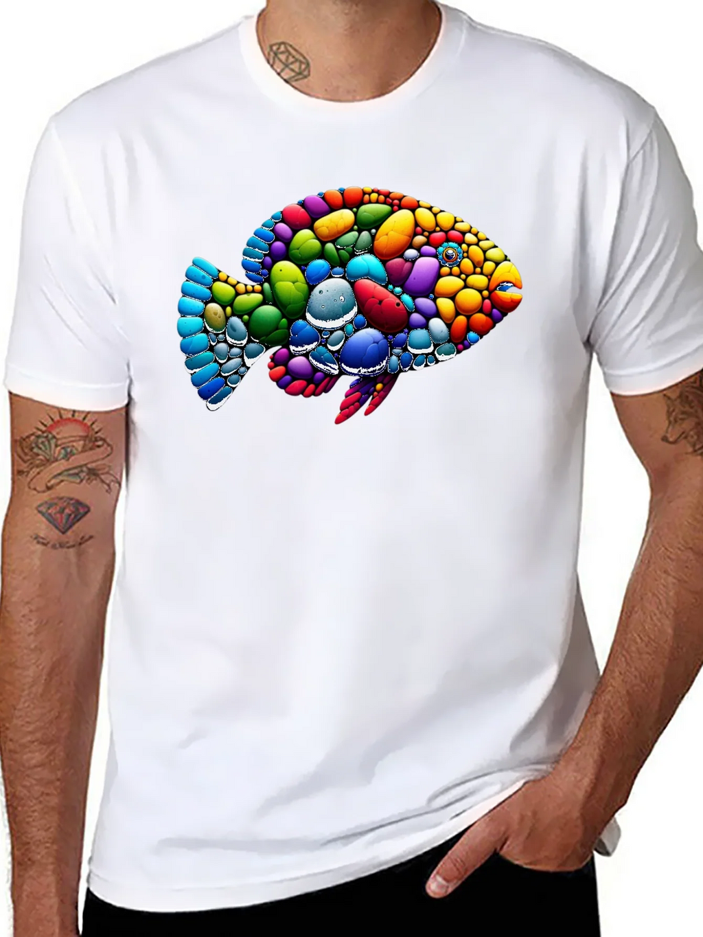 Colorful Fish Graphic T-Shirt product image 6