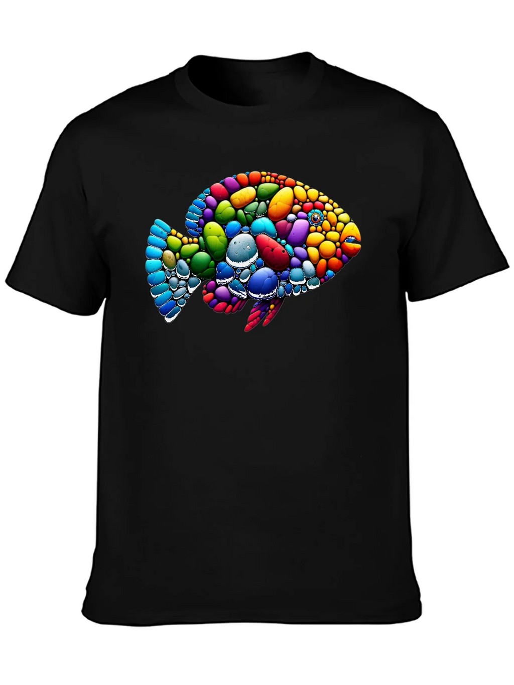 Colorful Fish Graphic T-Shirt product image 3