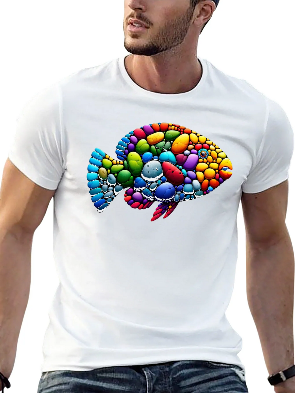 Colorful Fish Graphic T-Shirt product image 11