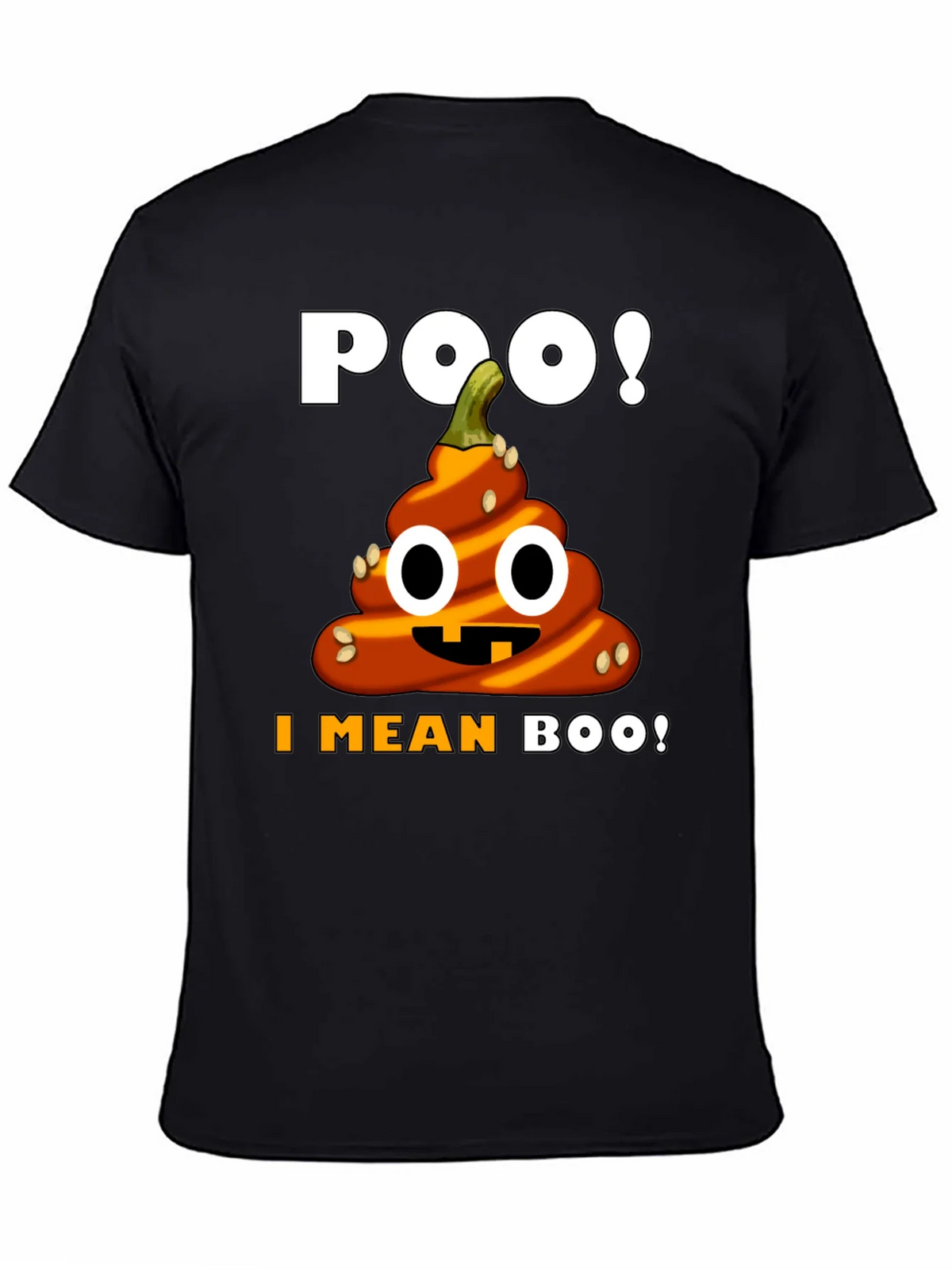 Halloween Poop Emoji T-Shirt - Funny Pumpkin Costume Tee product image 4