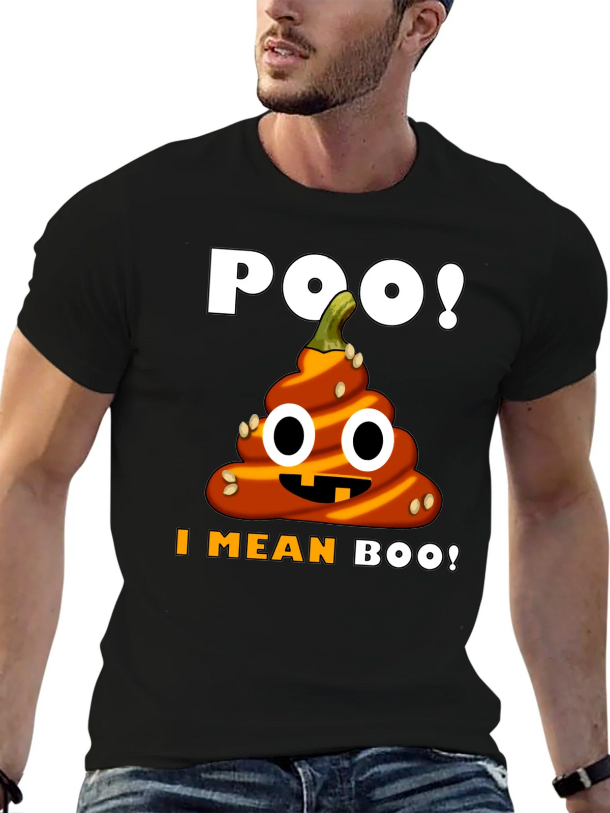 Halloween Poop Emoji T-Shirt - Funny Pumpkin Costume Tee product image 6