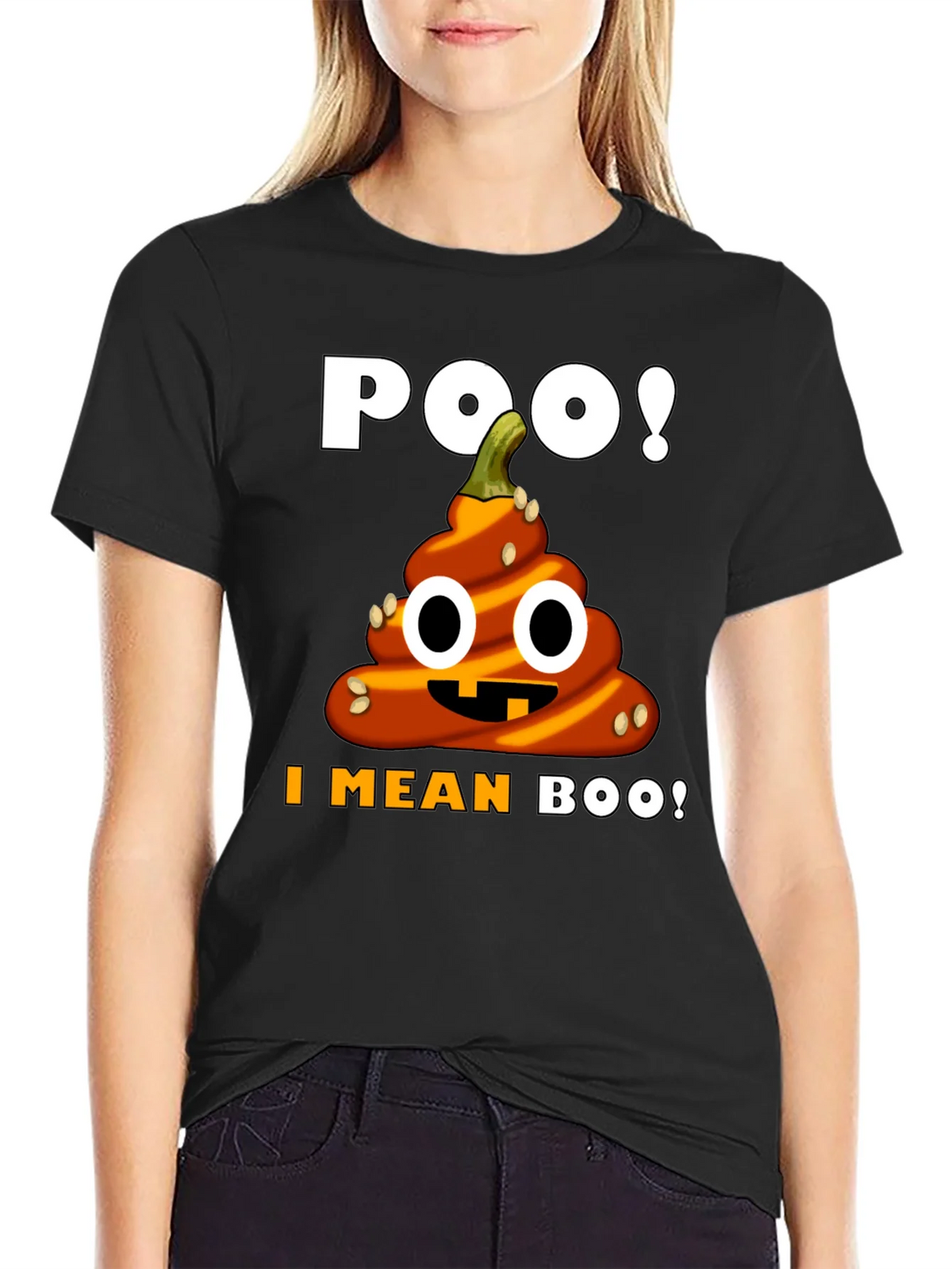 Halloween Poop Emoji T-Shirt - Funny Pumpkin Costume Tee product image 2