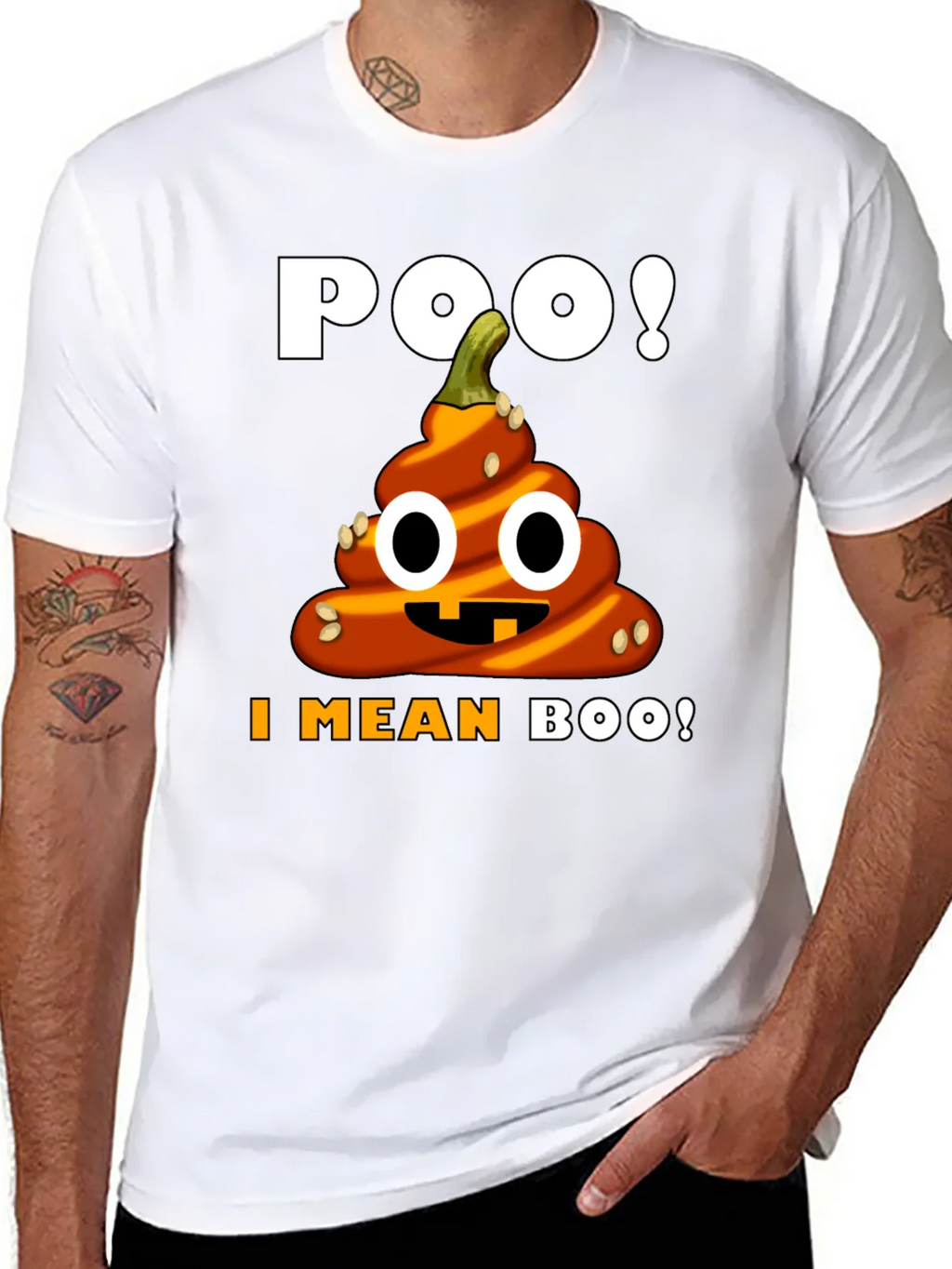 Halloween Poop Emoji T-Shirt - Funny Pumpkin Costume Tee product image 7