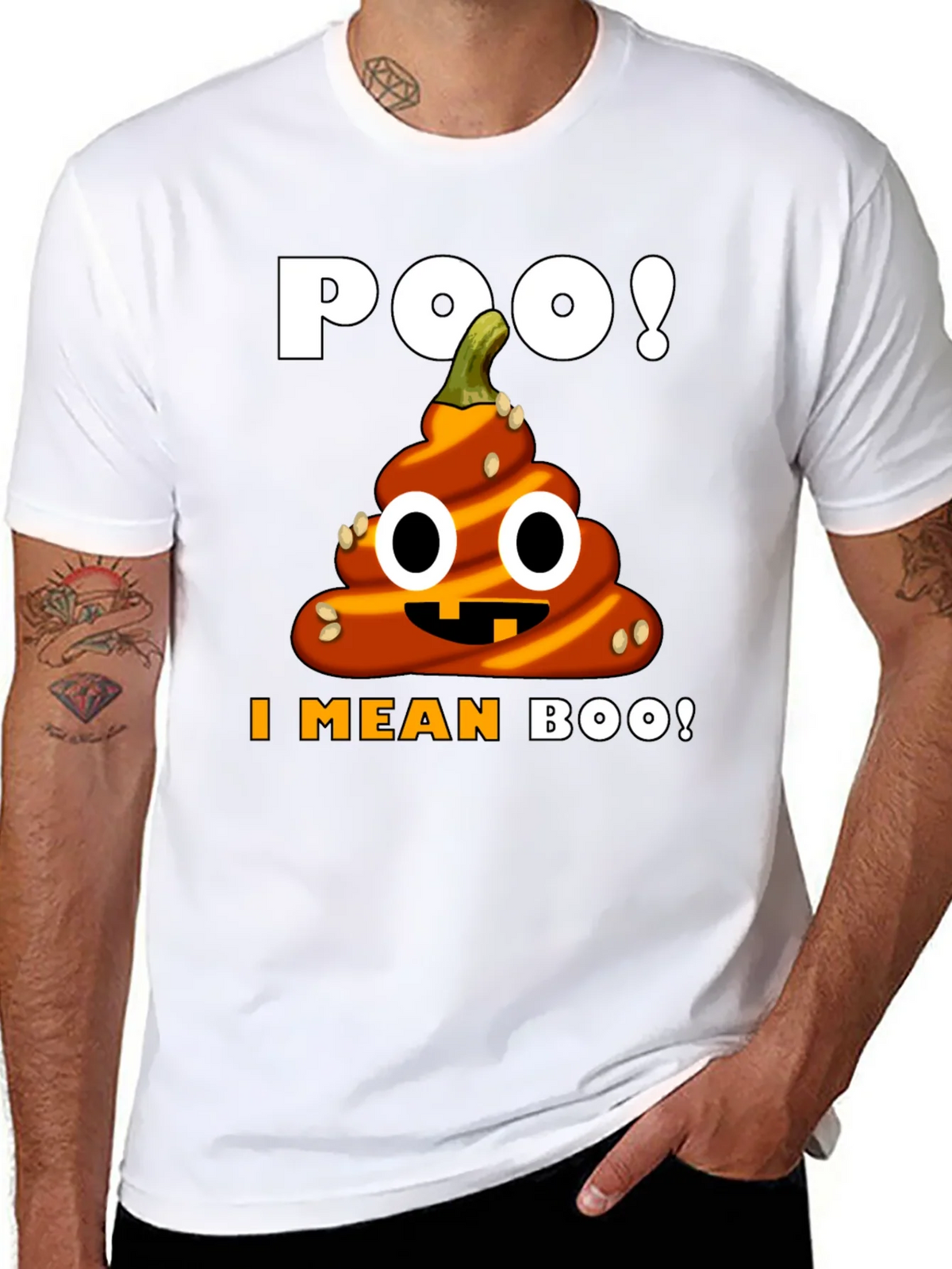 Halloween Poop Emoji T-Shirt - Funny Pumpkin Costume Tee product image 7