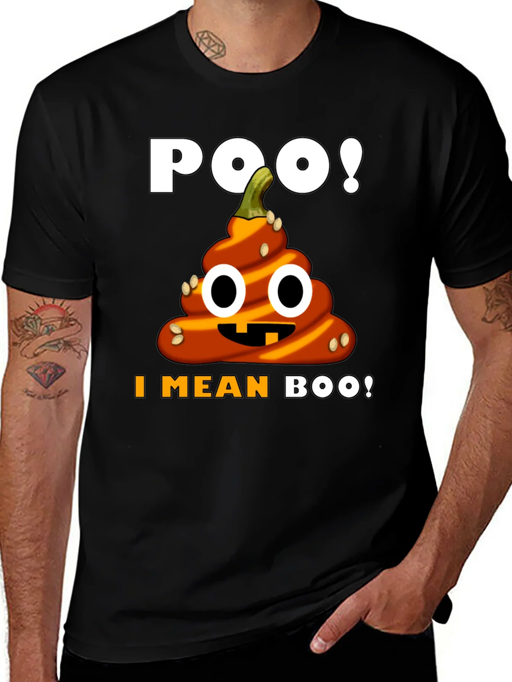 Halloween Poop Emoji T-Shirt - Funny Pumpkin Costume Tee product image 1