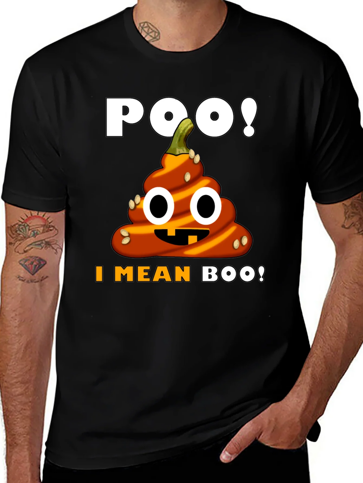 Halloween Poop Emoji T-Shirt - Funny Pumpkin Costume Tee product image 1