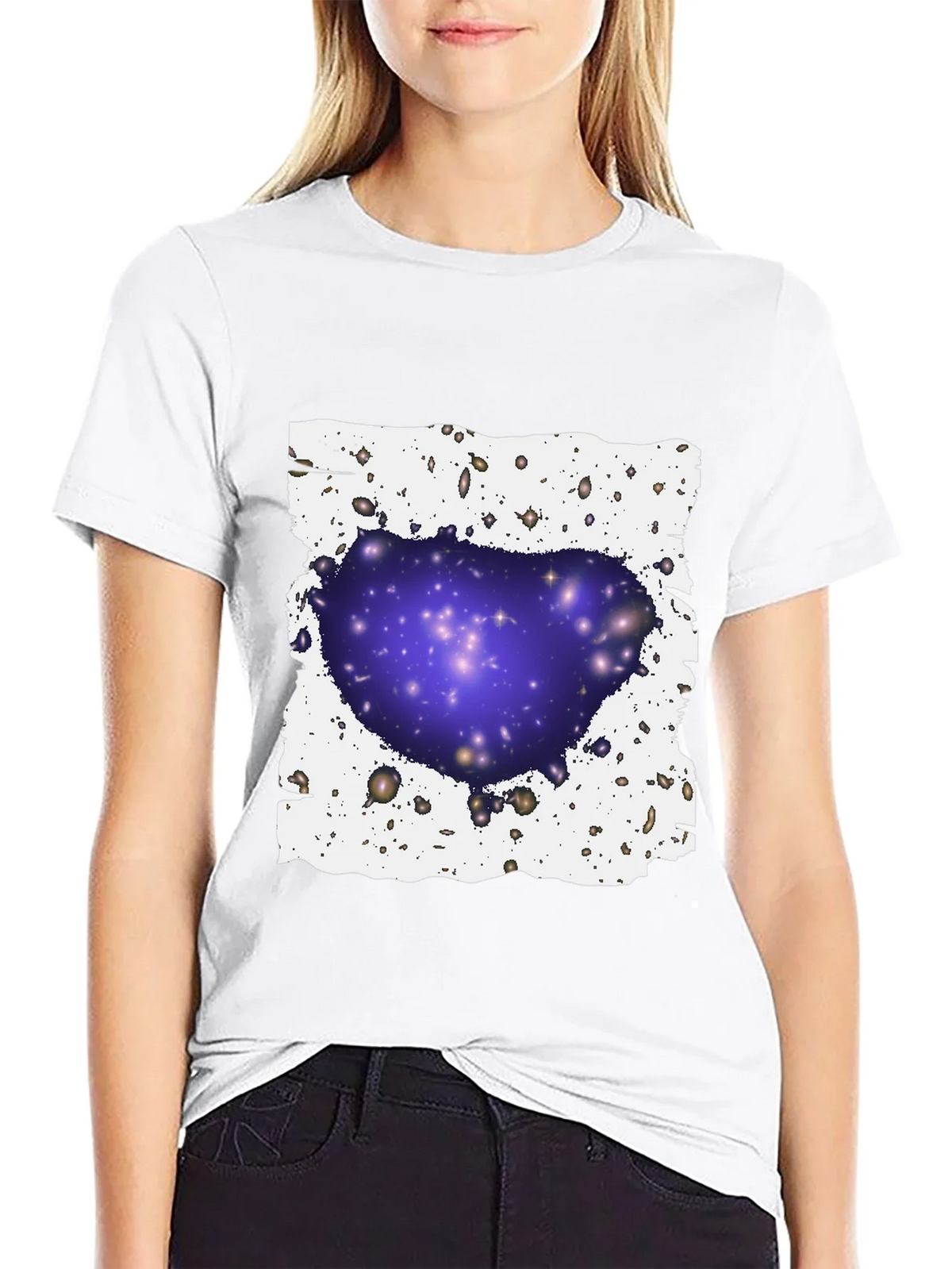 Galaxy Cluster Graphic T-Shirt - Black product image 8