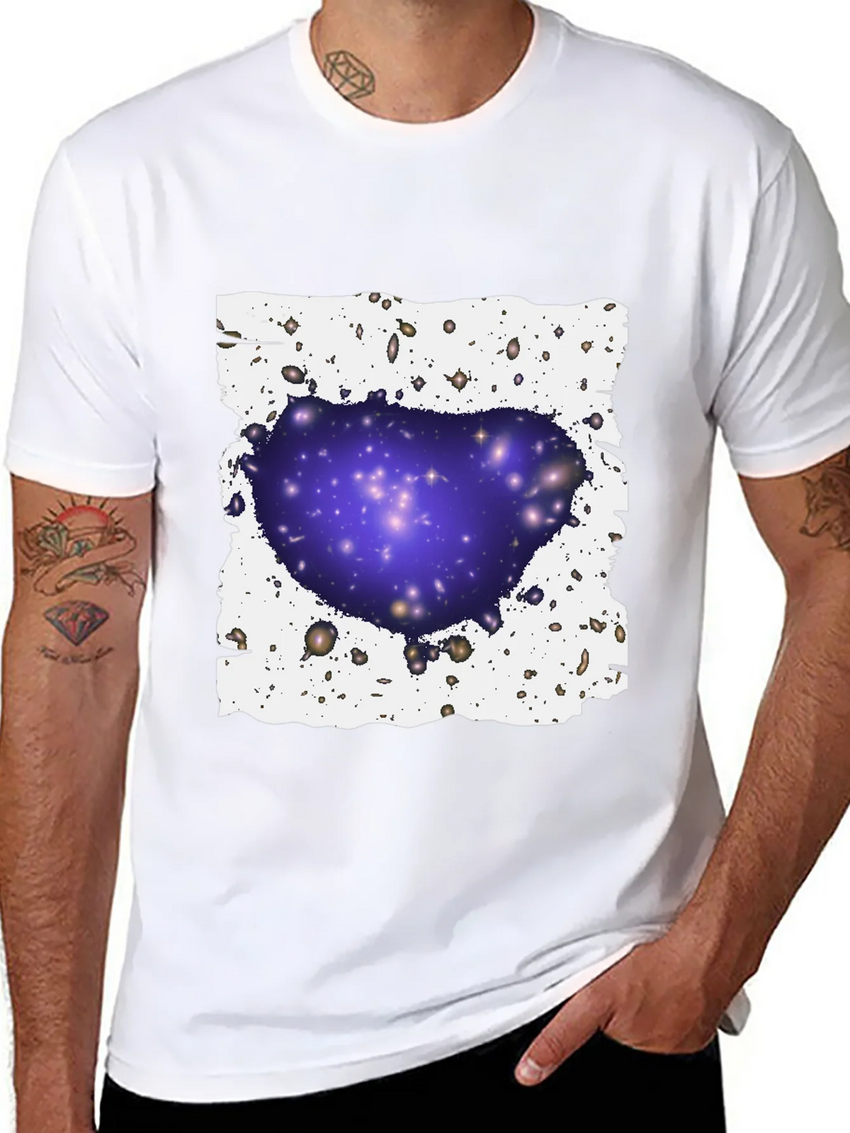 Galaxy Cluster Graphic T-Shirt - Black product image 7