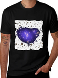 Galaxy Cluster Graphic T-Shirt - Black product image 1
