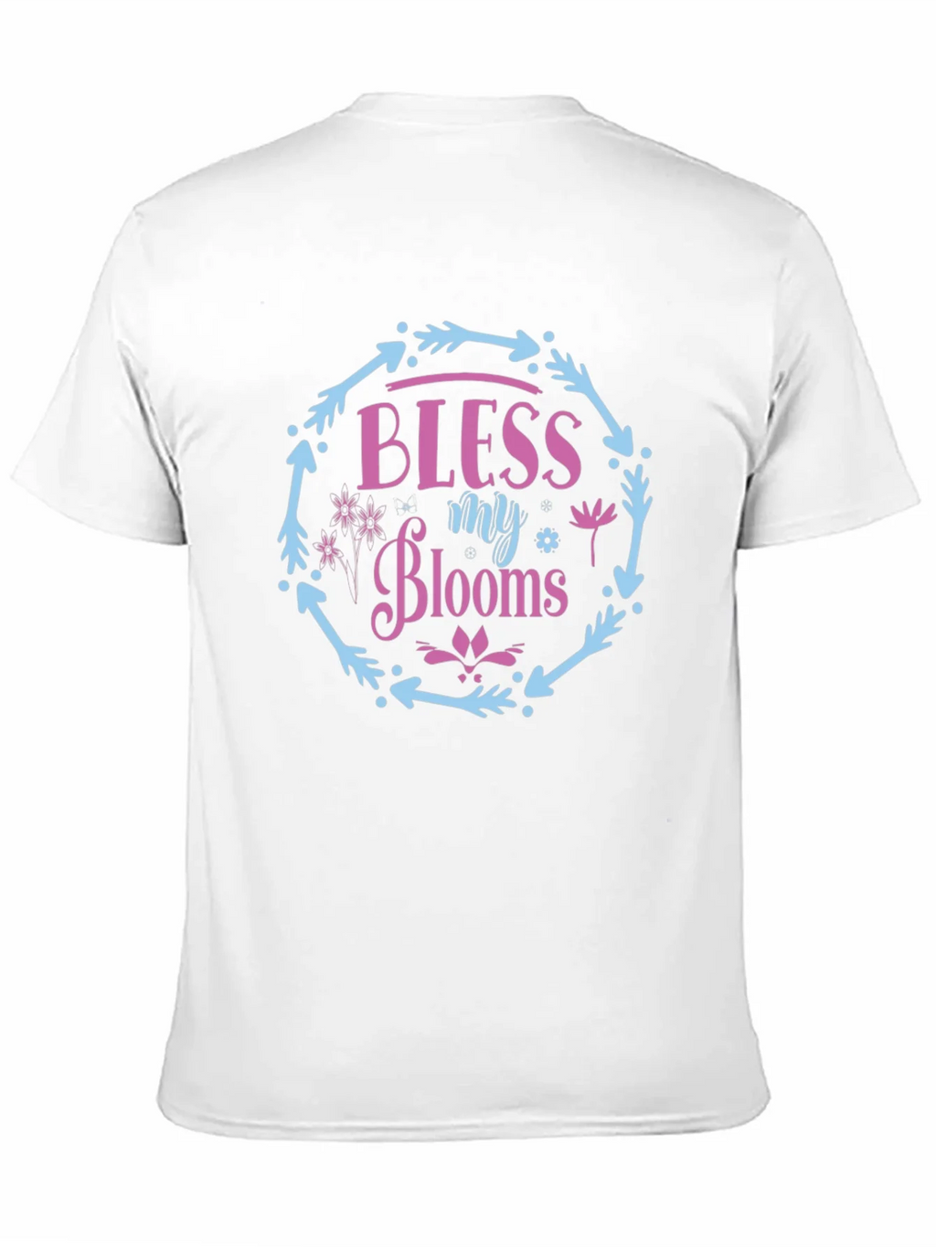 Bless My Blooms Graphic Tee - Floral Wreath Design product image 10