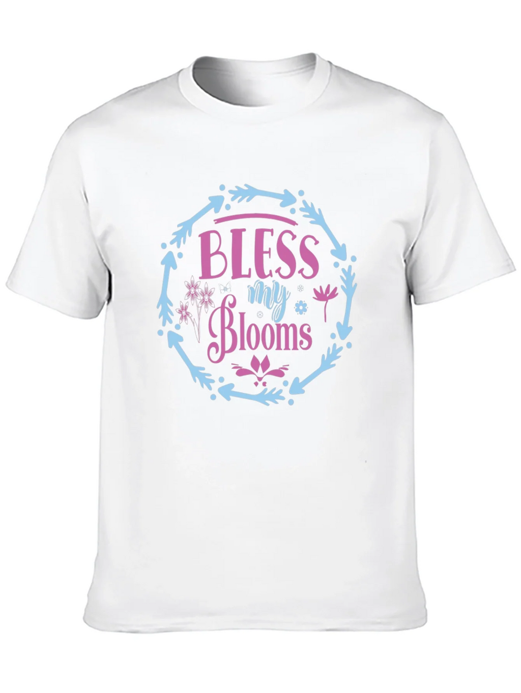 Bless My Blooms Graphic Tee - Floral Wreath Design product image 9