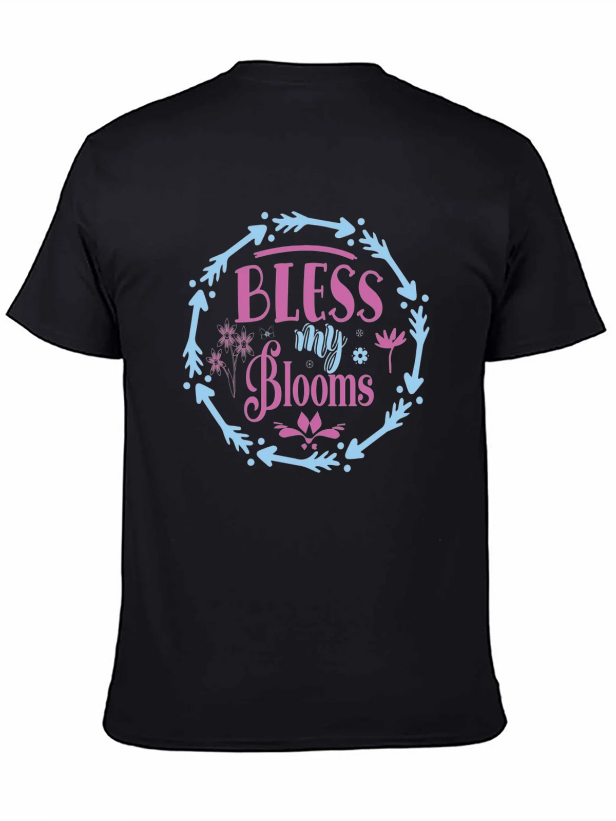 Bless My Blooms Graphic Tee - Floral Wreath Design product image 4