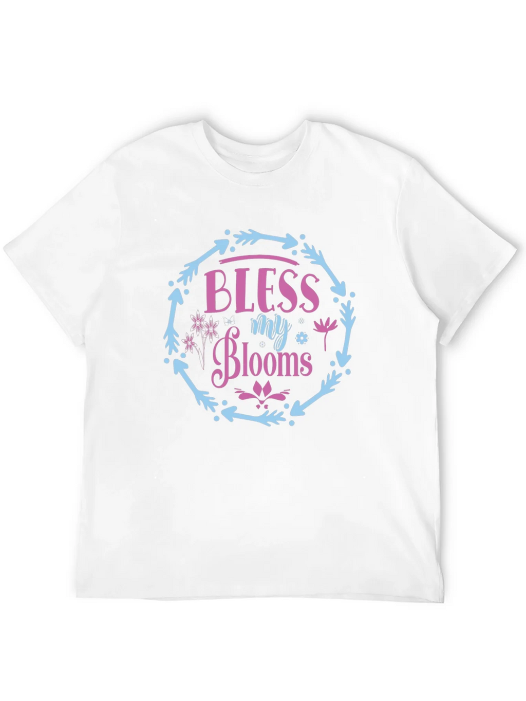 Bless My Blooms Graphic Tee - Floral Wreath Design product image 11