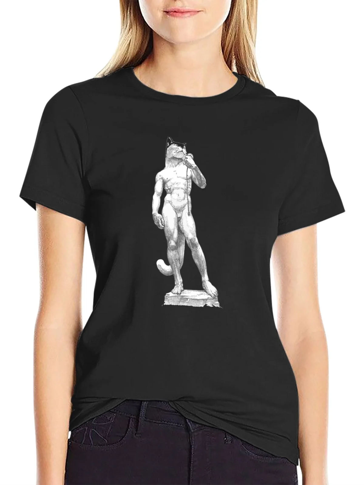 Cat-David Black T-Shirt product image 2