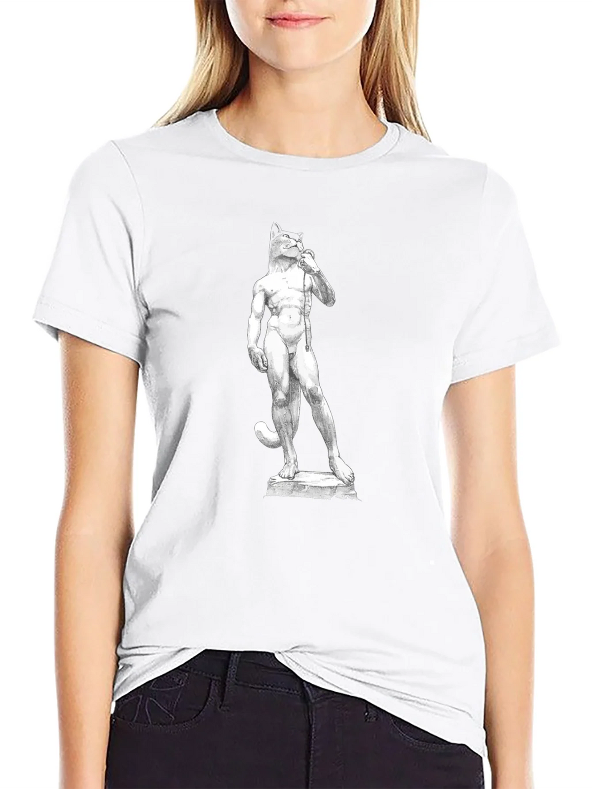 Cat-David Black T-Shirt product image 8