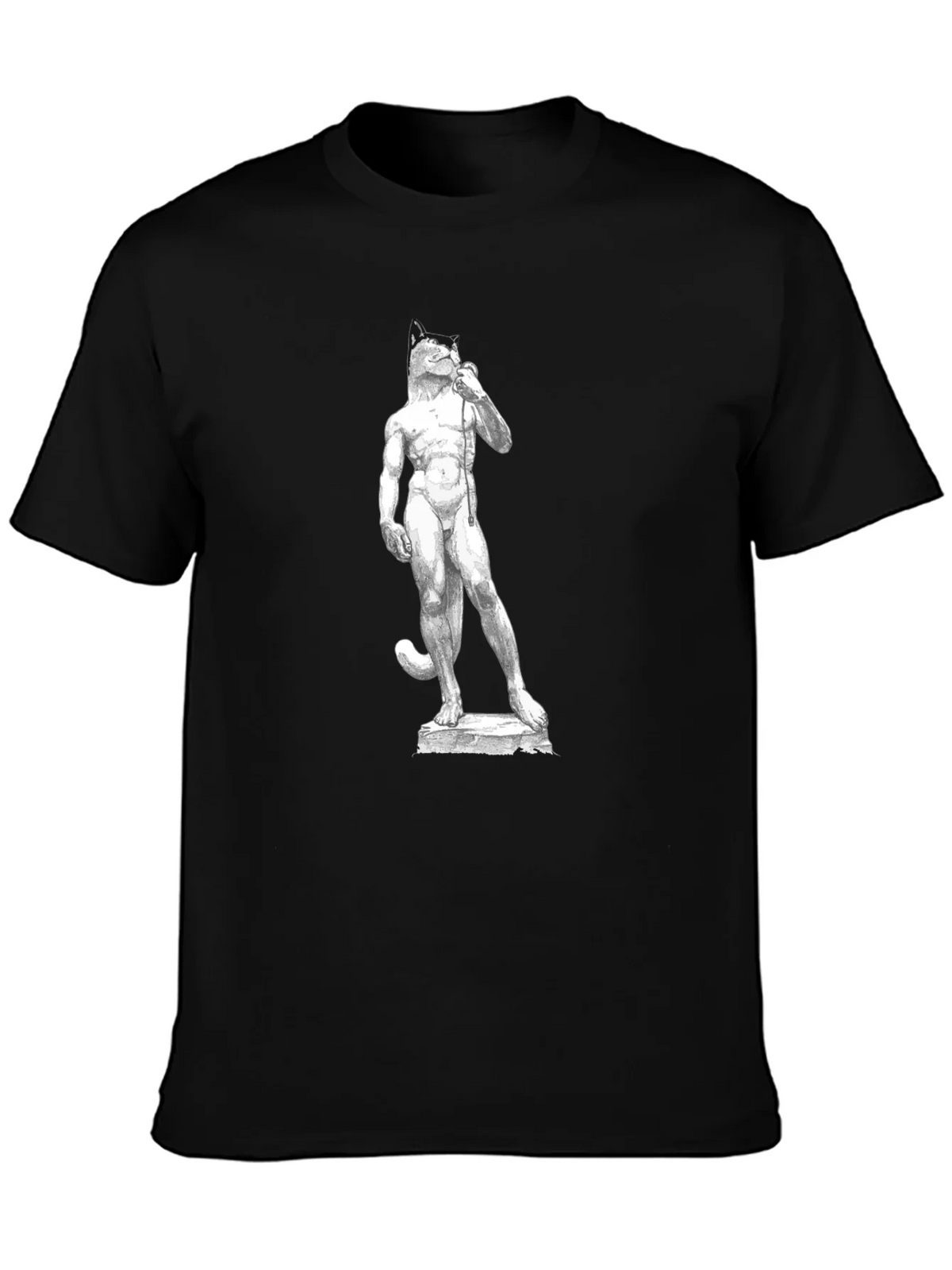 Cat-David Black T-Shirt product image 3
