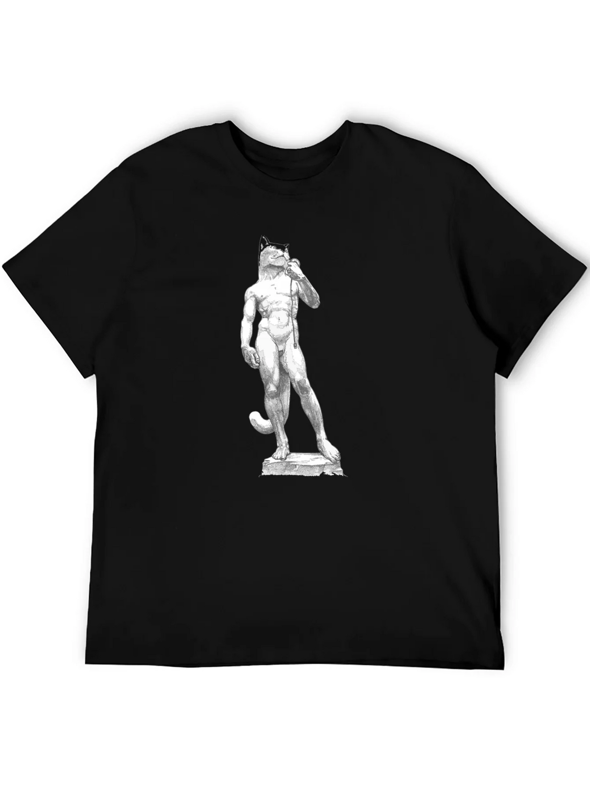 Cat-David Black T-Shirt product image 5