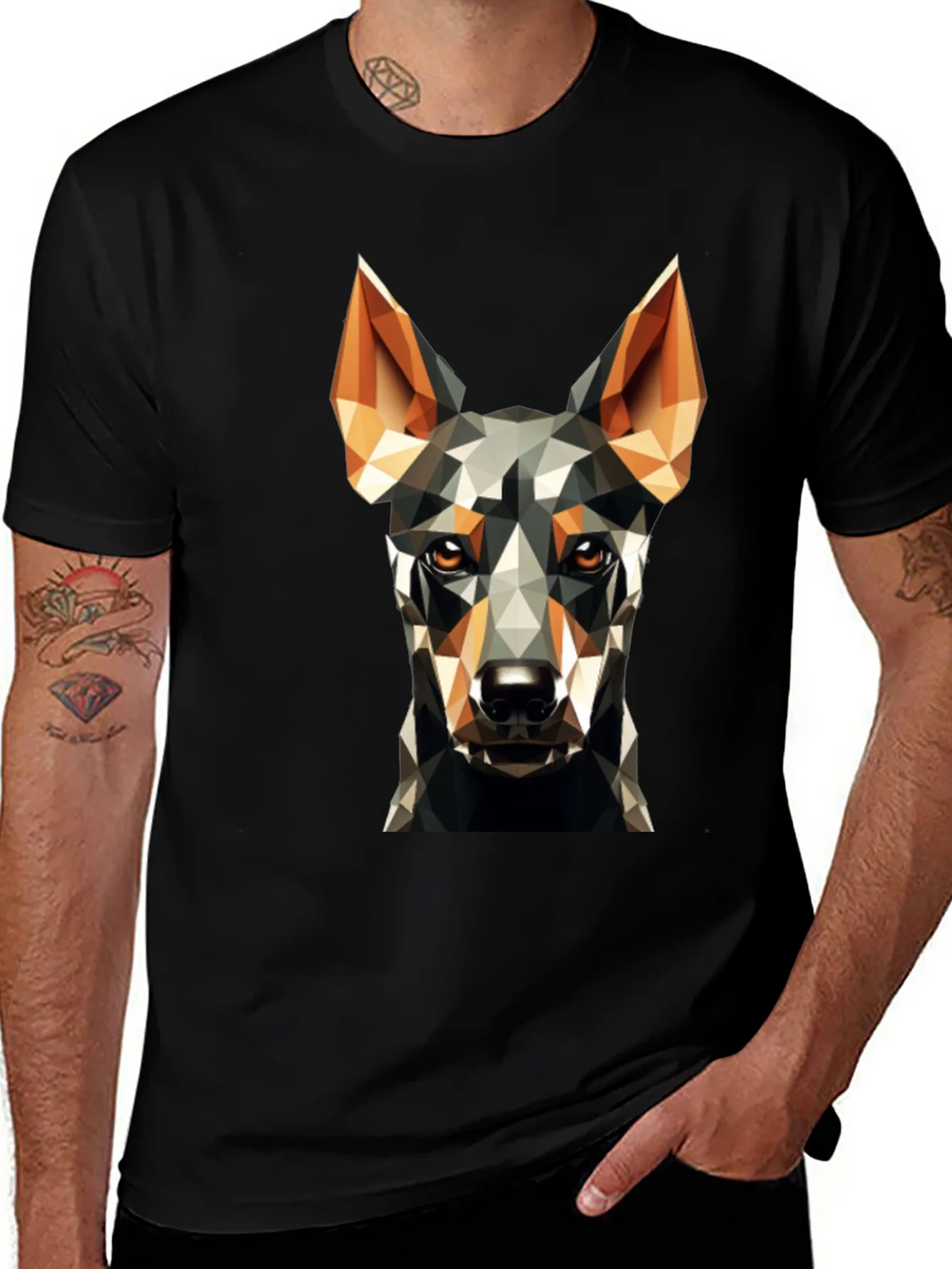 Geometric Dog Graphic Tee product image 1