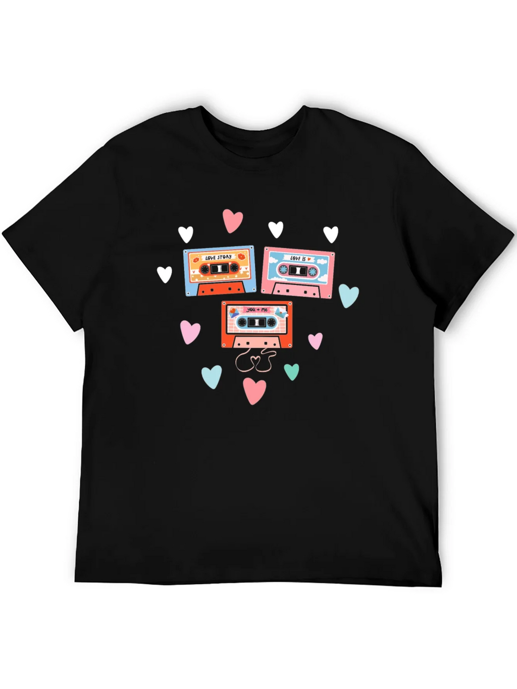 Retro Mixtape Love Story Graphic Tee product image 5