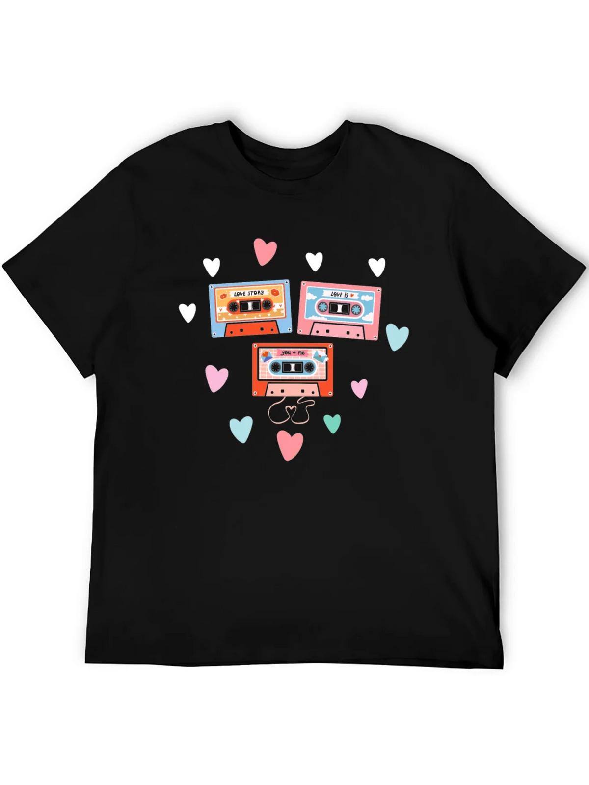 Retro Mixtape Love Story Graphic Tee product image 5