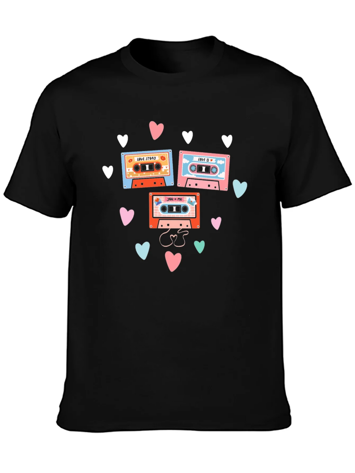 Retro Mixtape Love Story Graphic Tee product image 3