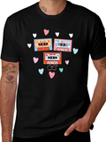 Retro Mixtape Love Story Graphic Tee product image 1
