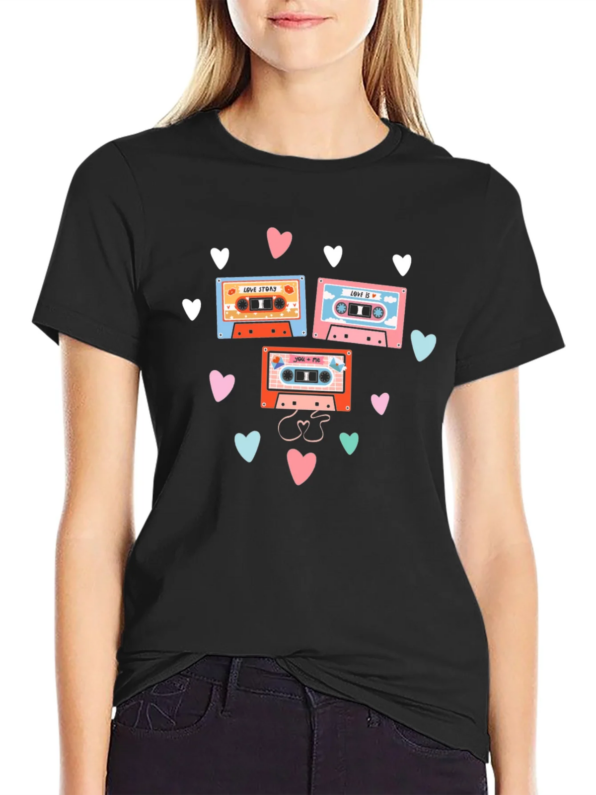 Retro Mixtape Love Story Graphic Tee product image 2