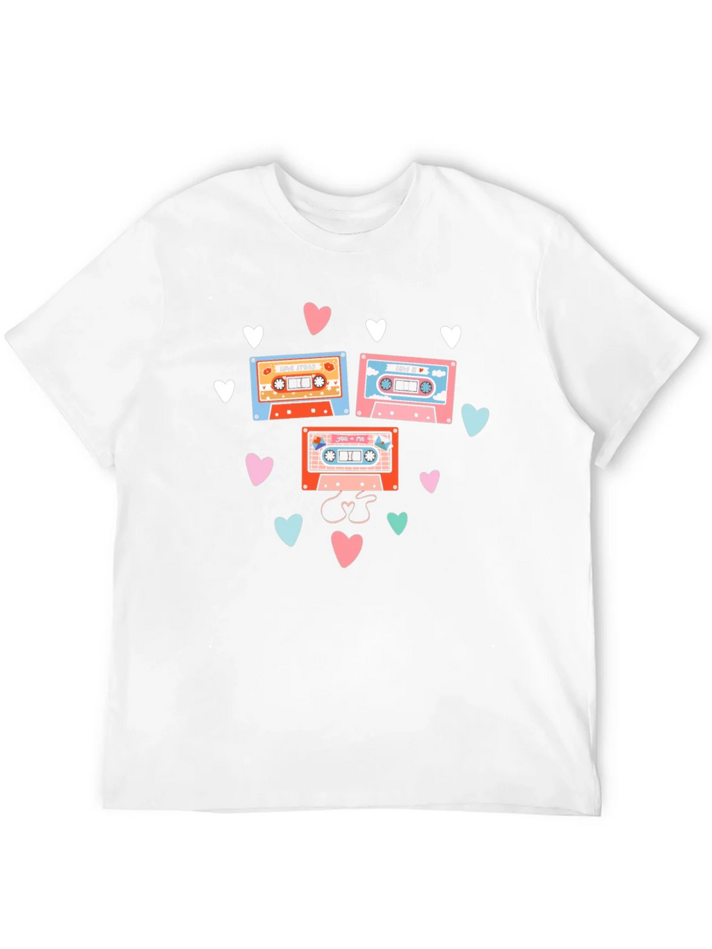 Retro Mixtape Love Story Graphic Tee product image 11
