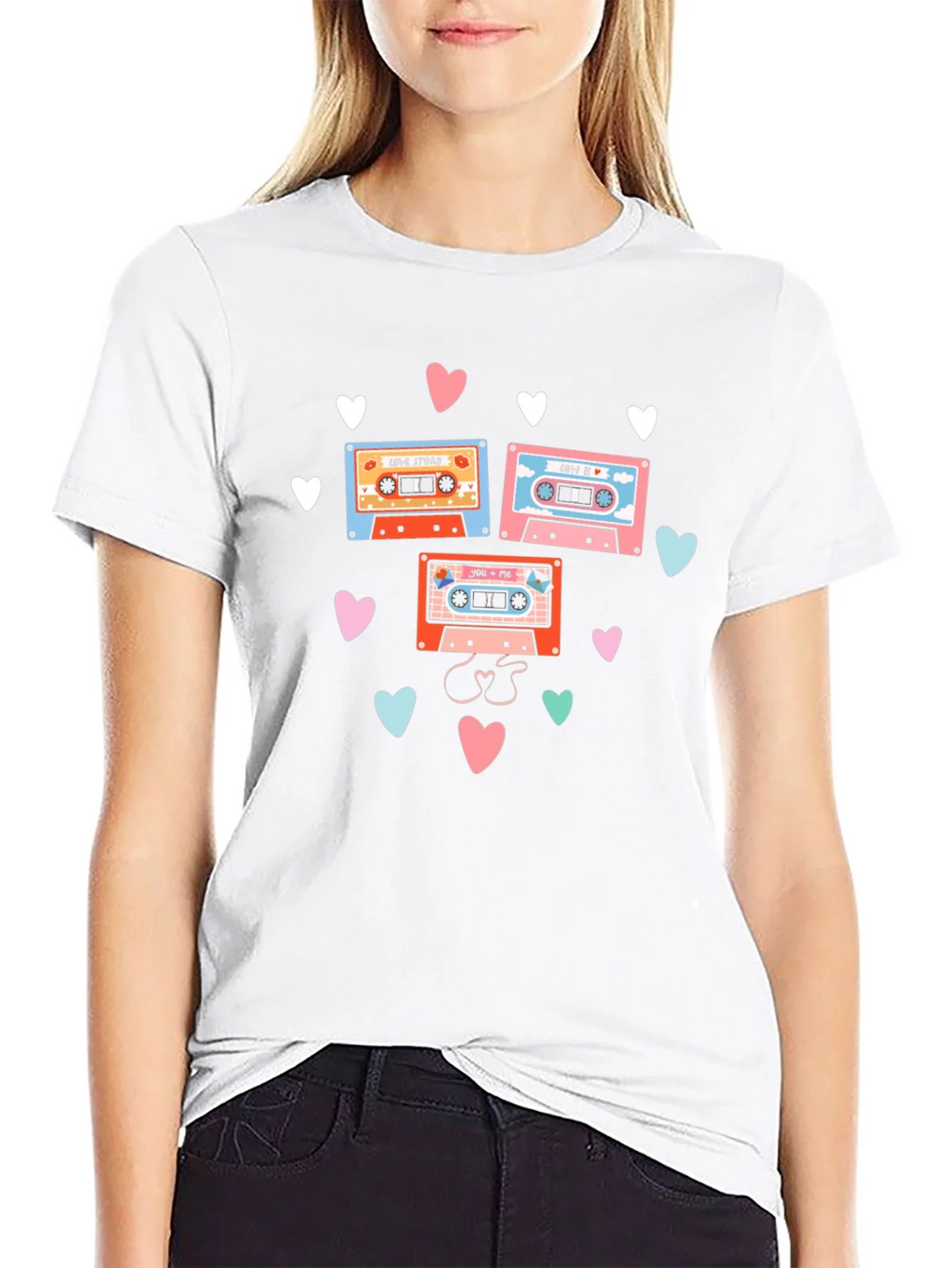 Retro Mixtape Love Story Graphic Tee product image 8