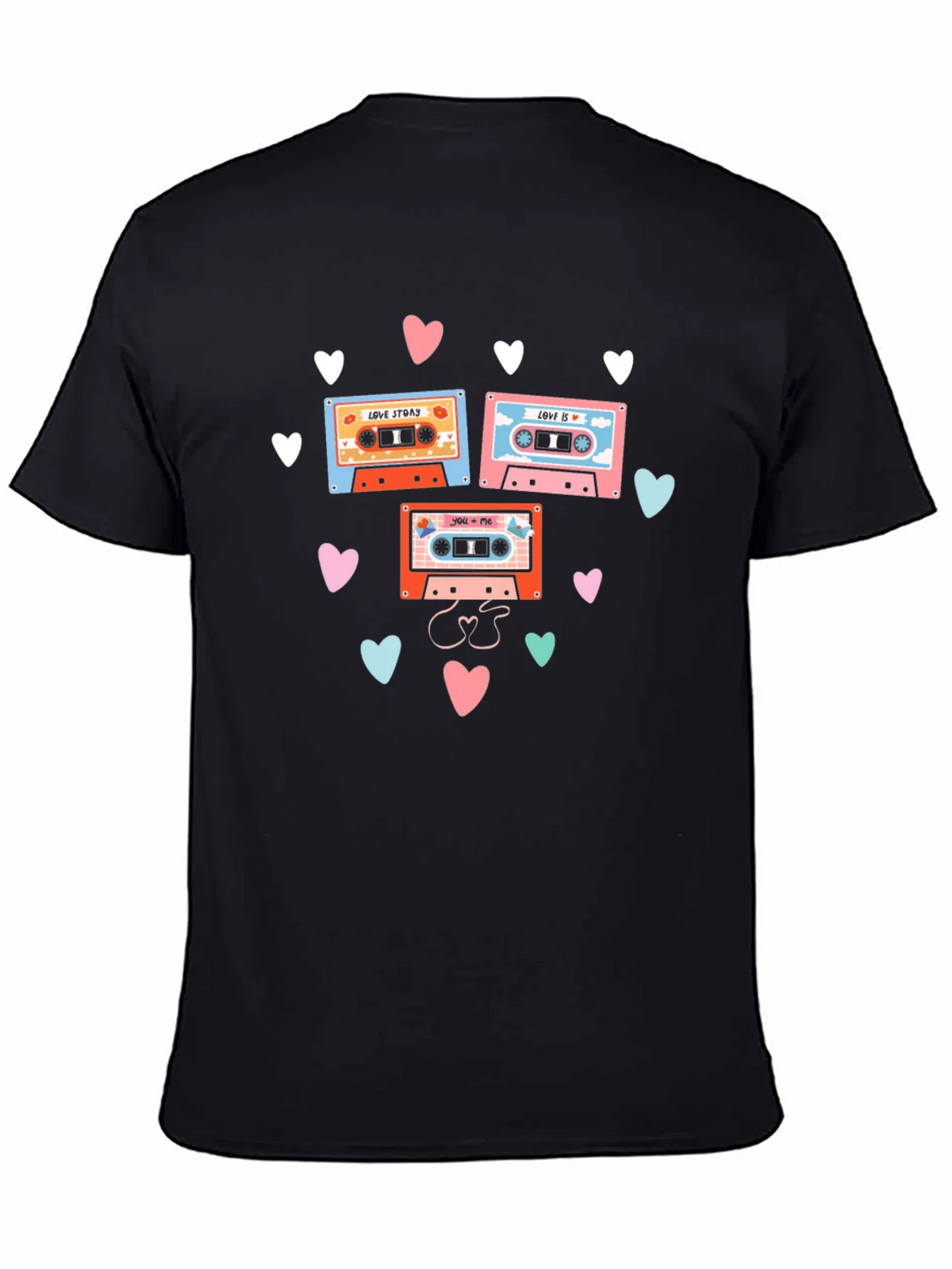 Retro Mixtape Love Story Graphic Tee product image 4