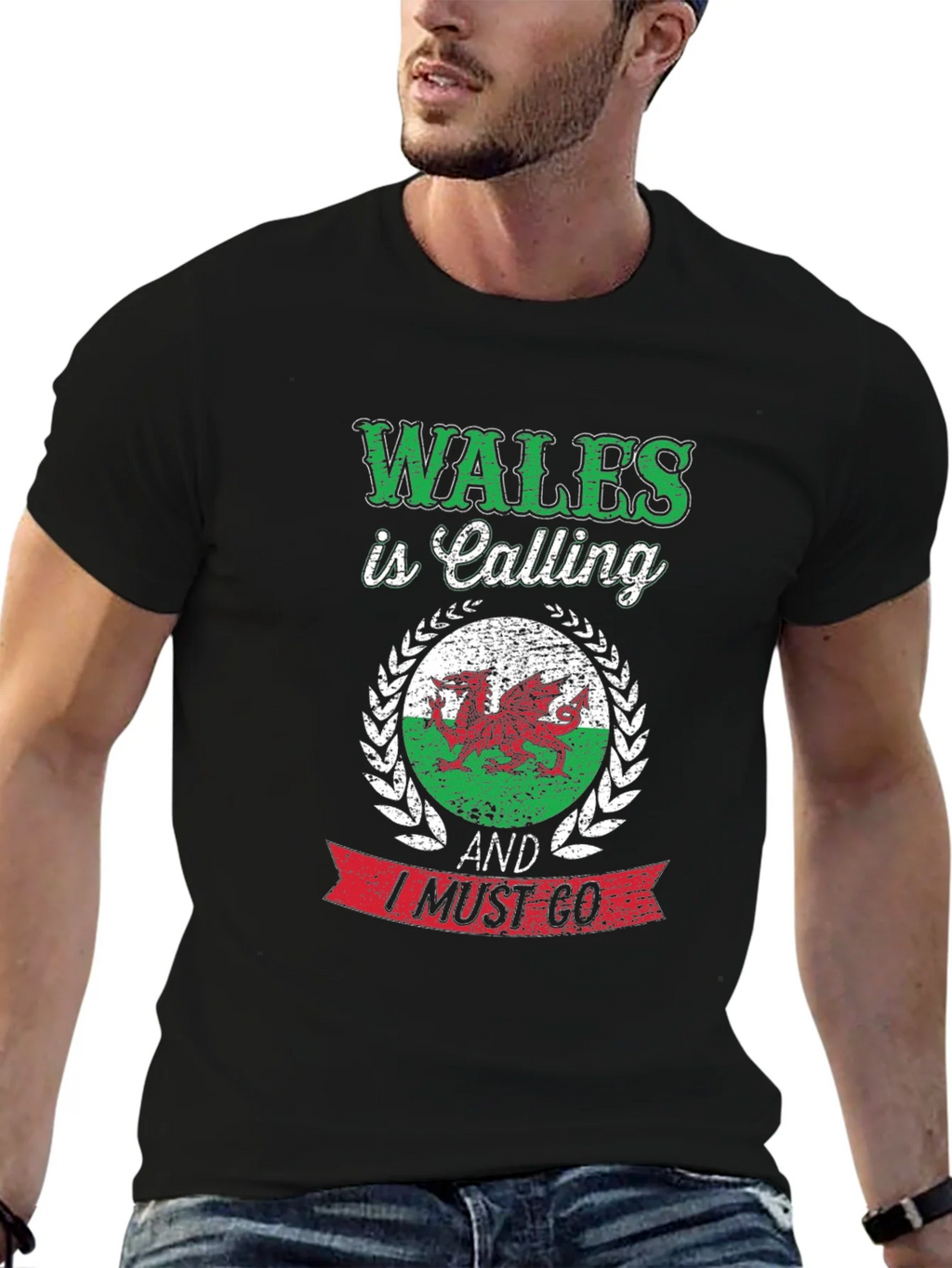 Wales Is Calling Mens Graphic T-Shirt product image 6