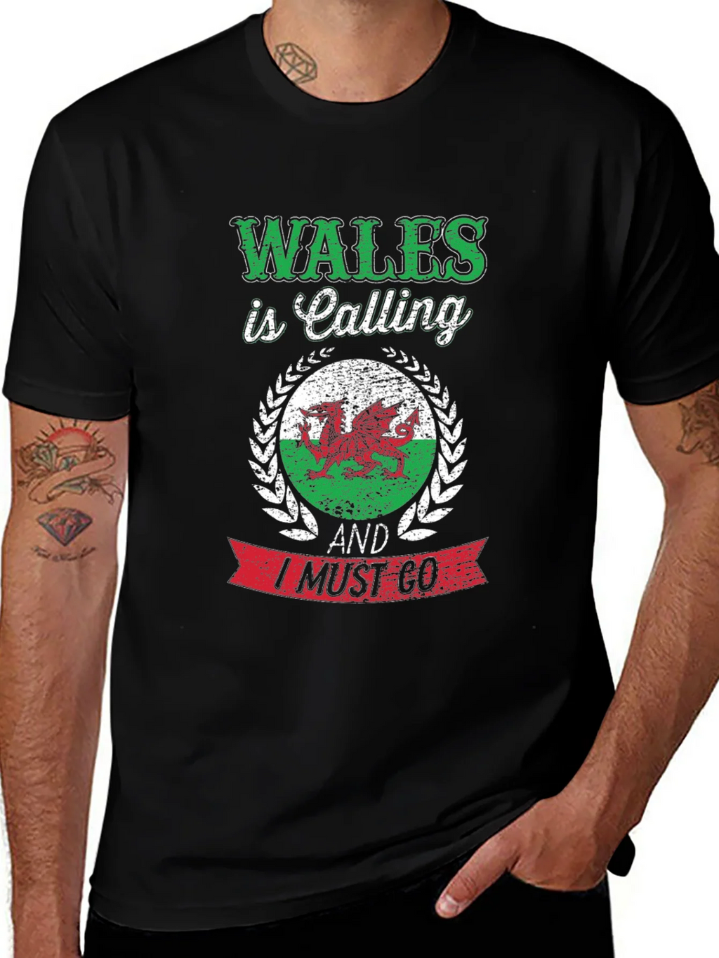 Wales Is Calling Mens Graphic T-Shirt product image 1