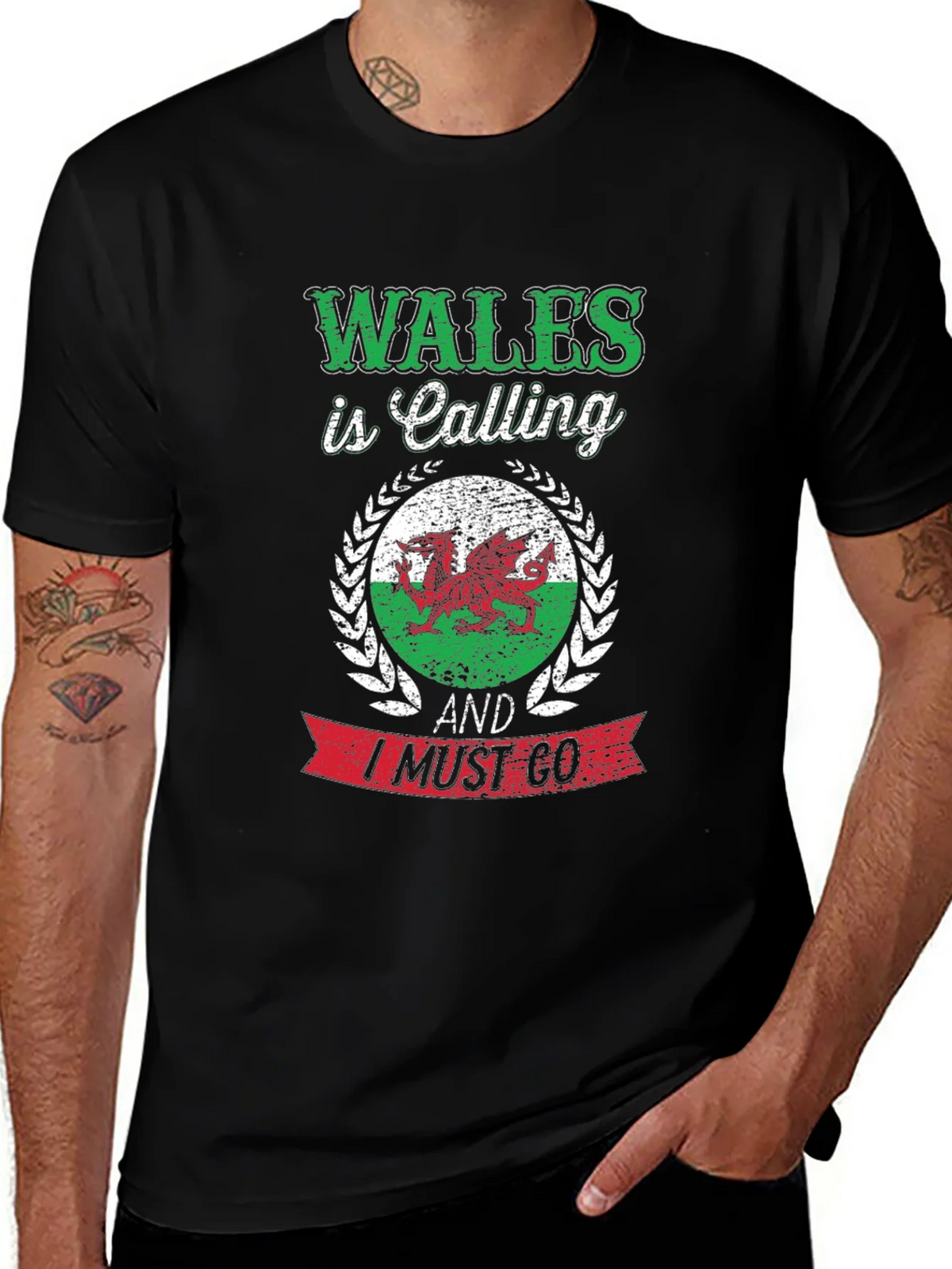 Wales Is Calling Mens Graphic T-Shirt product image 1