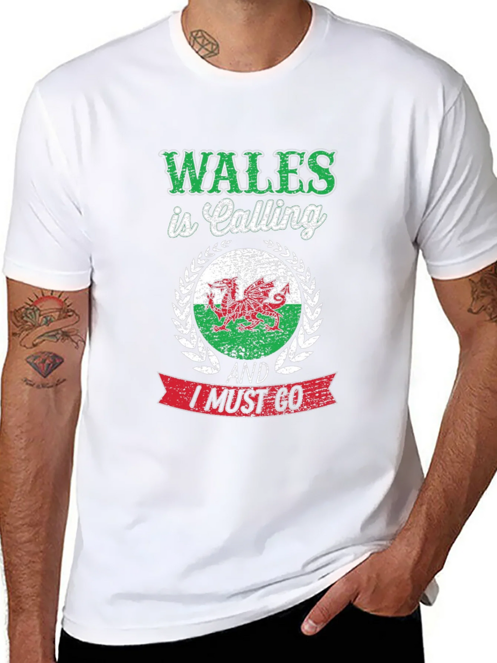 Wales Is Calling Mens Graphic T-Shirt product image 7