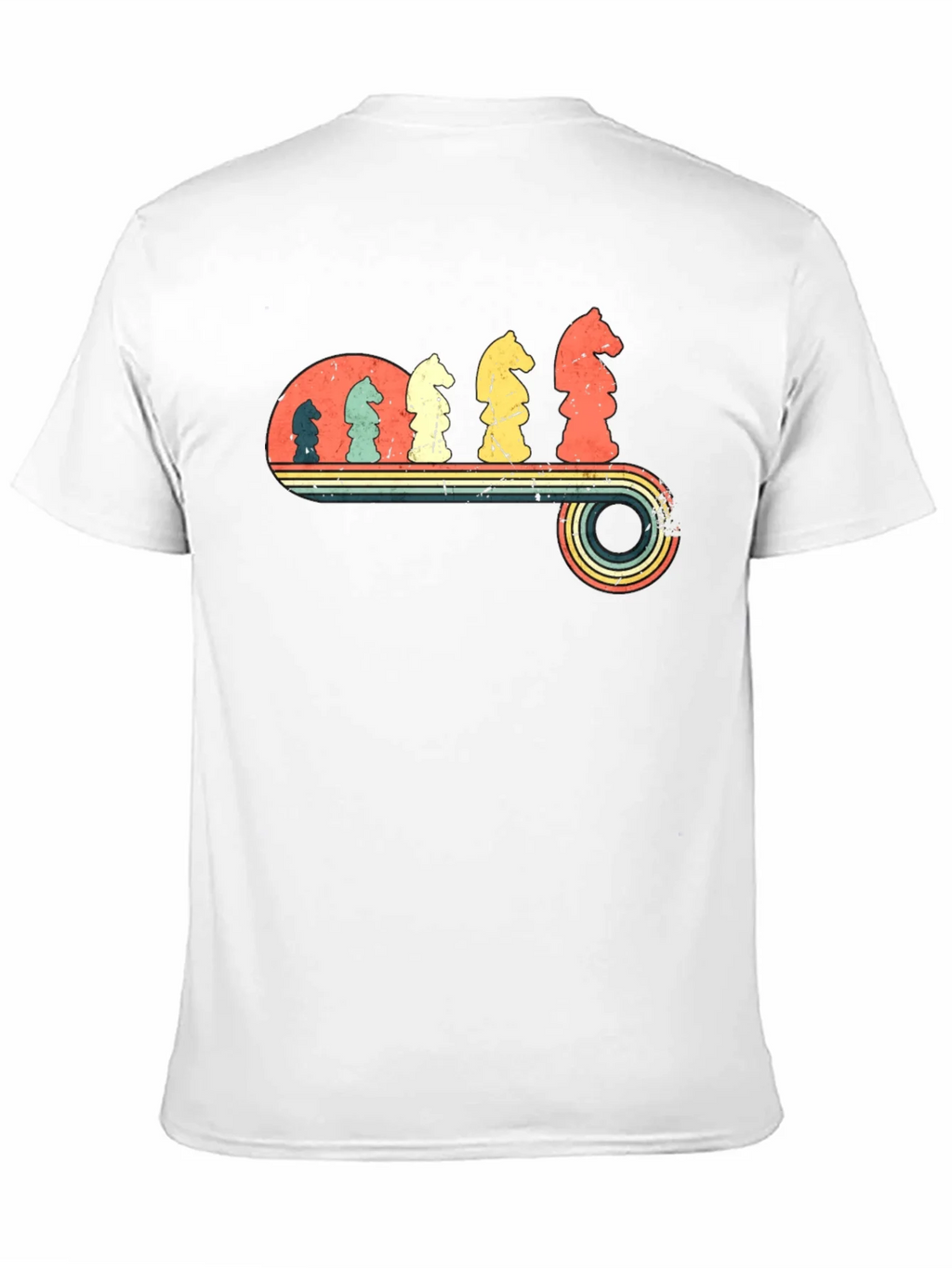 Retro Chess Knight Evolution T-Shirt product image 9