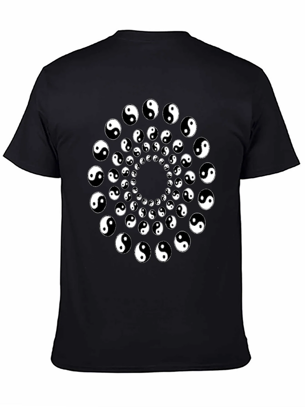 Yin Yang Spiral Graphic Tee - Black product image 4