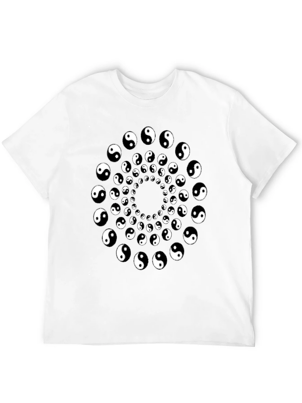 Yin Yang Spiral Graphic Tee - Black product image 11