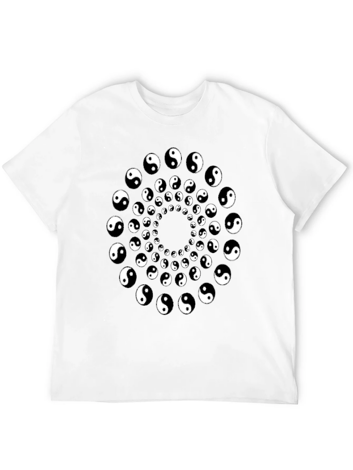 Yin Yang Spiral Graphic Tee - Black product image 11