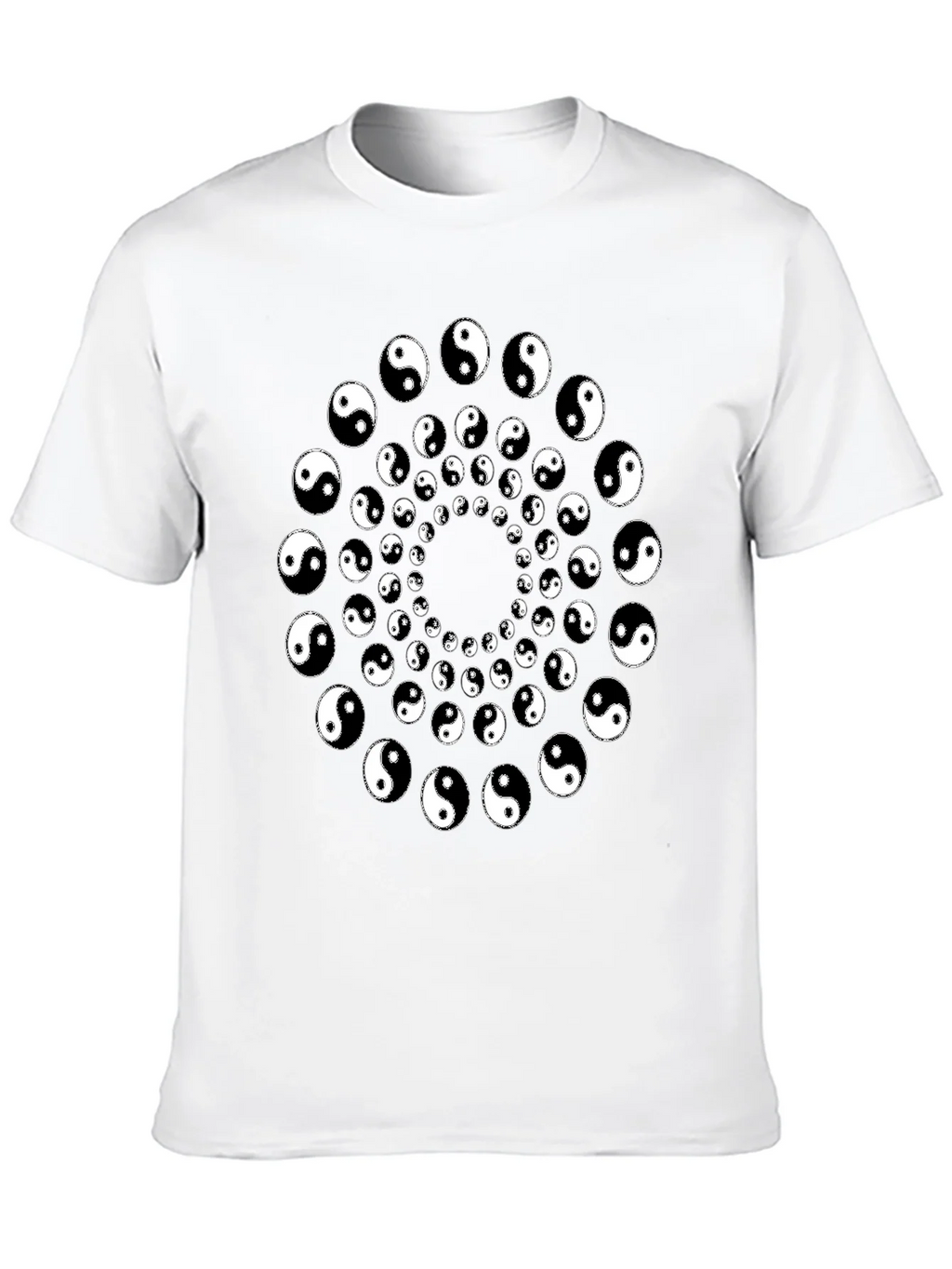 Yin Yang Spiral Graphic Tee - Black product image 9