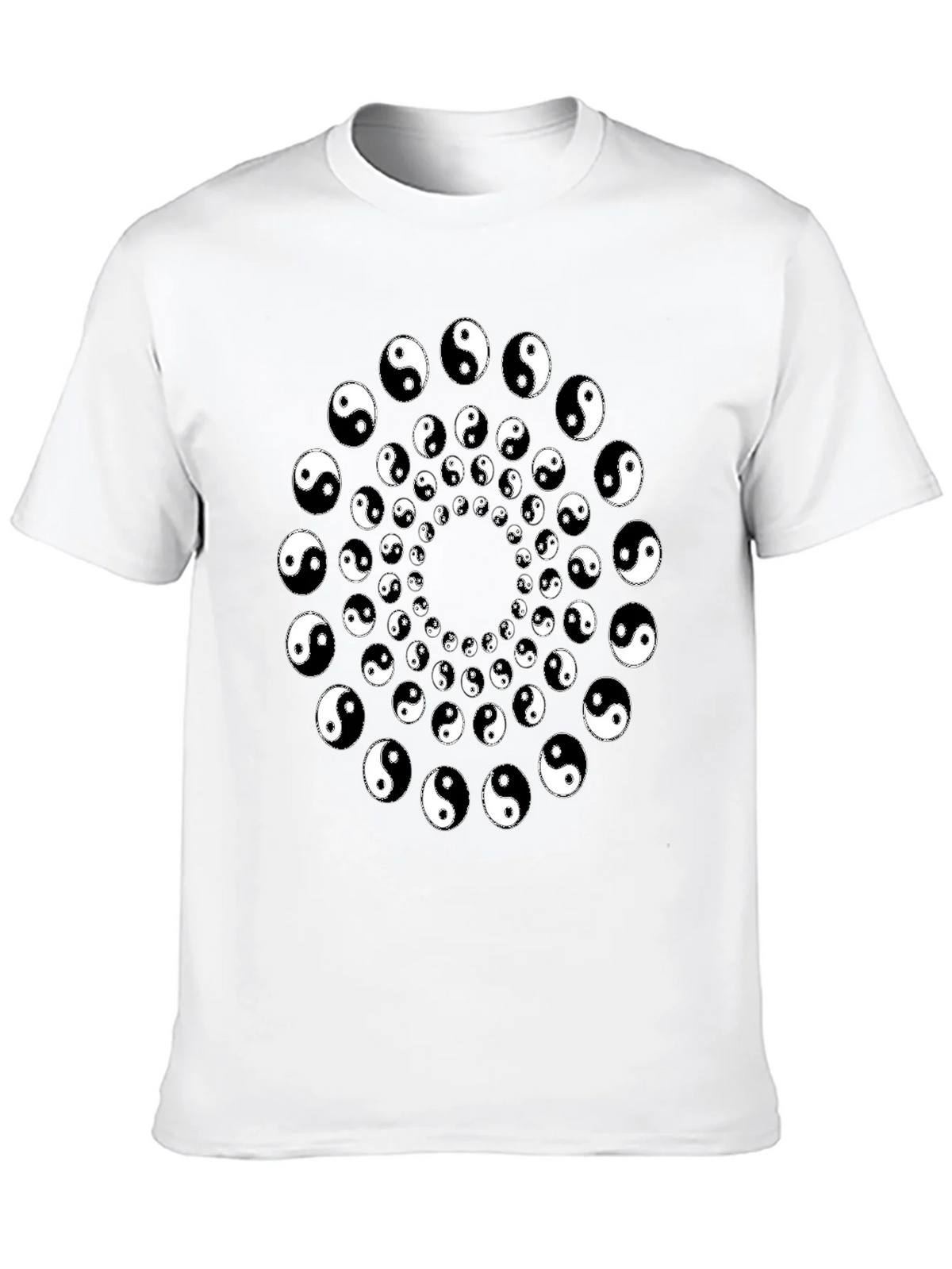 Yin Yang Spiral Graphic Tee - Black product image 9