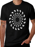 Yin Yang Spiral Graphic Tee - Black product image 1