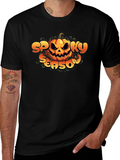Spooky Season Pumpkin Graphic Tee - Halloween Shirt product image 1
