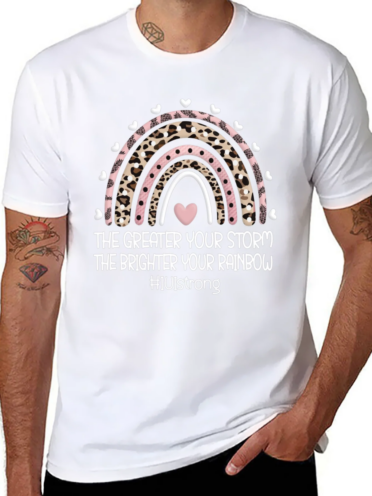 Inspirational Rainbow Graphic Tee product image 7