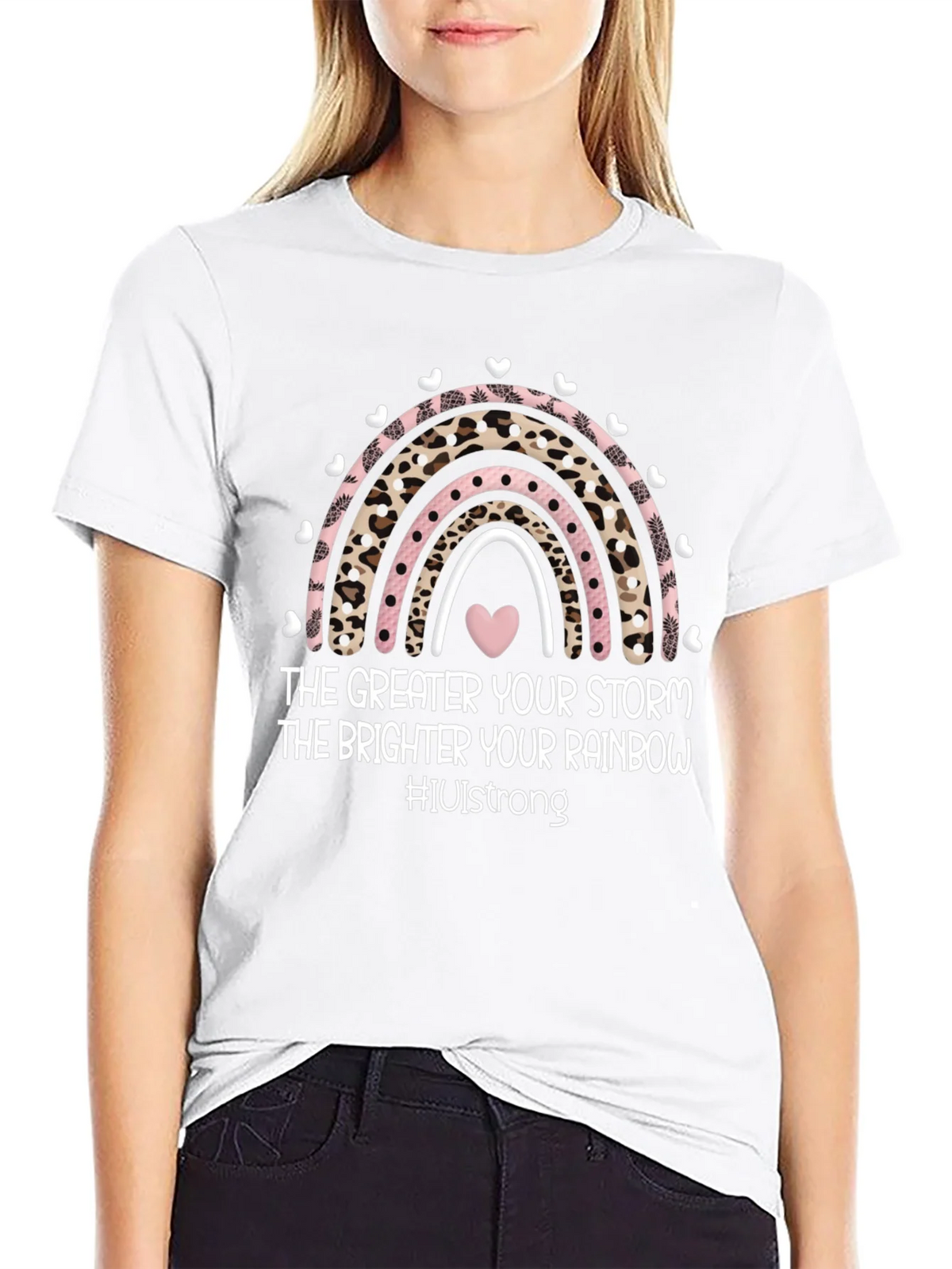 Inspirational Rainbow Graphic Tee product image 8