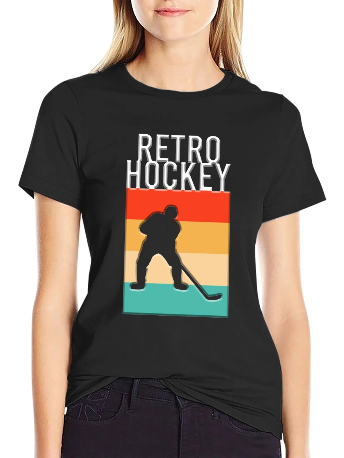 Retro Hockey Graphic T-Shirt - Stylish and Comfortable product image 1
