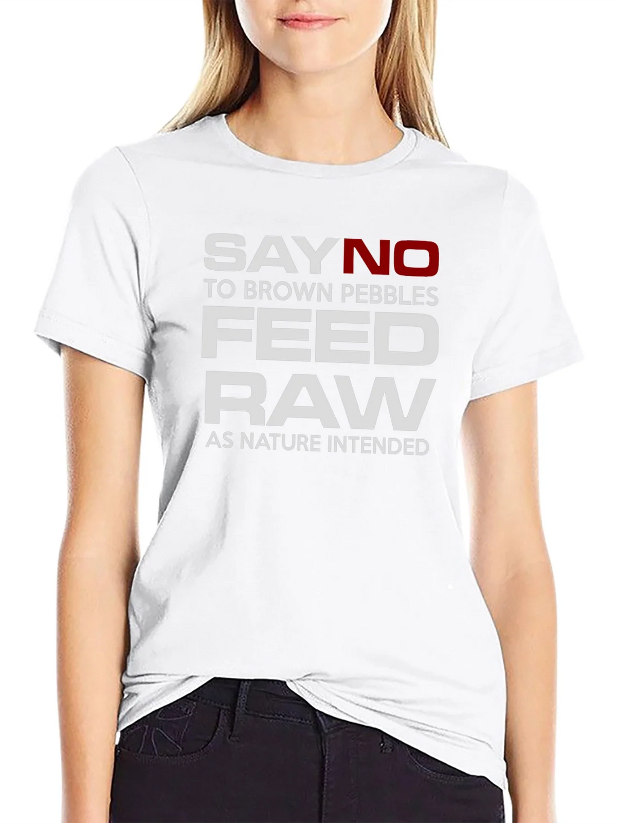 Say No to Brown Pebbles Feed Raw T-Shirt product image 8
