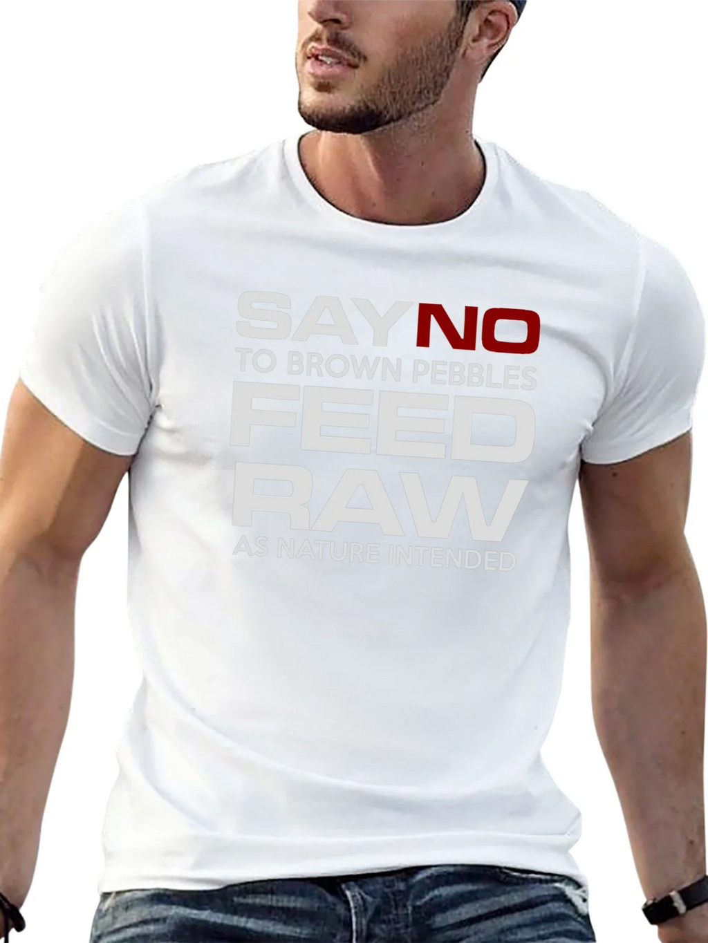 Say No to Brown Pebbles Feed Raw T-Shirt product image 12