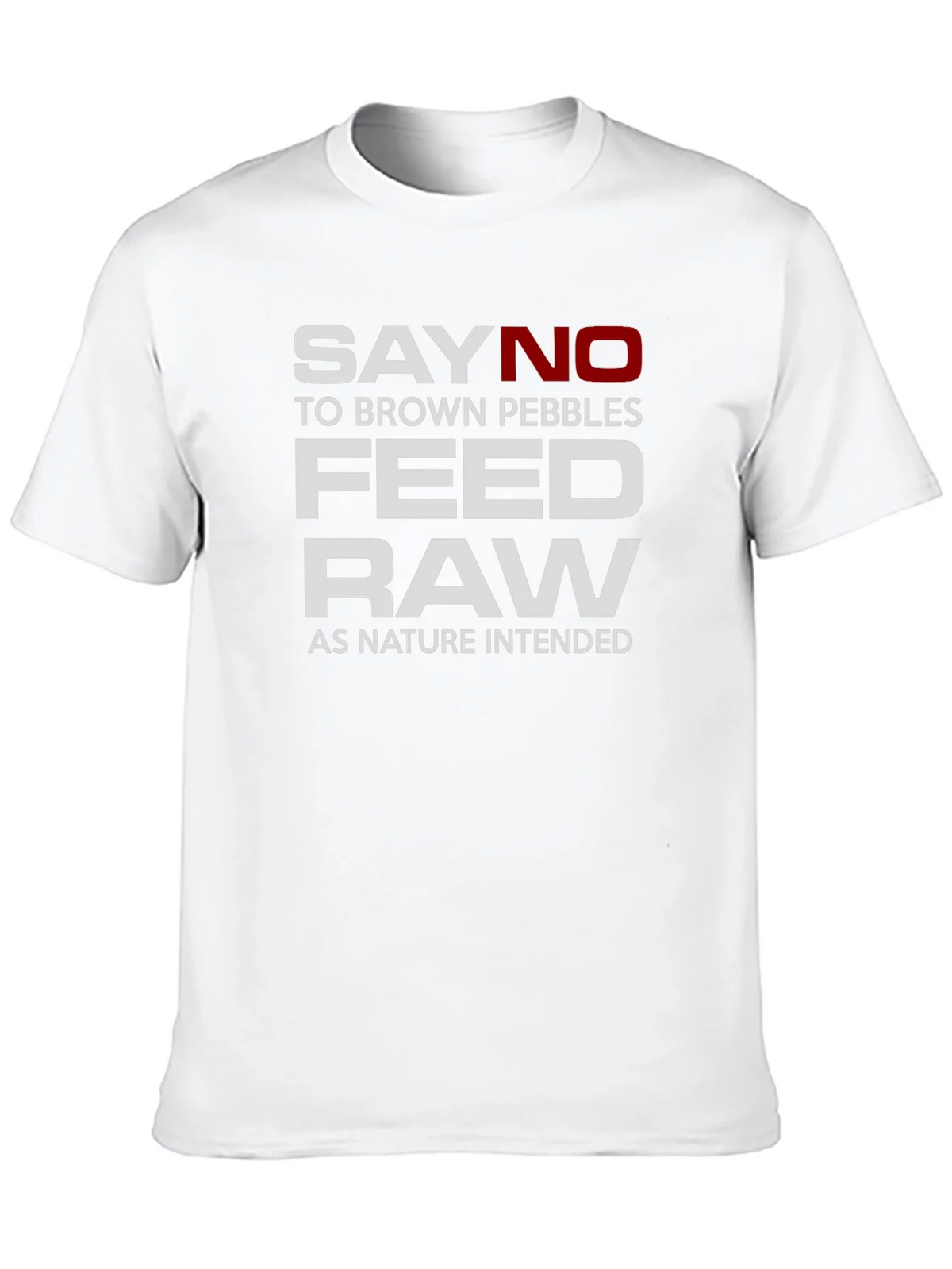 Say No to Brown Pebbles Feed Raw T-Shirt product image 9