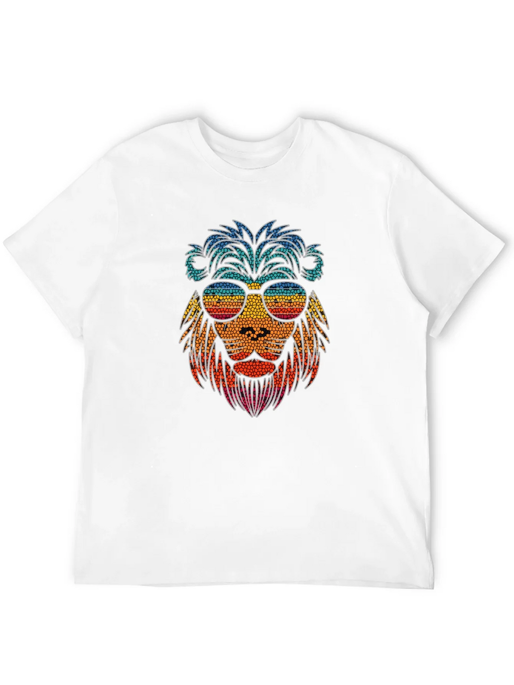 Cool Lion Graphic Tee - Stylish Mens Black T-Shirt product image 11