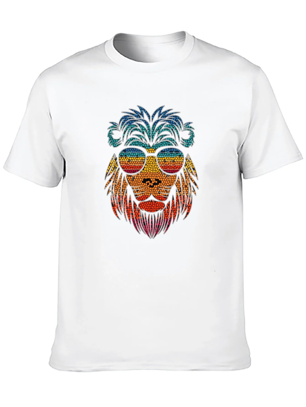 Cool Lion Graphic Tee - Stylish Mens Black T-Shirt product image 9